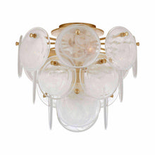Load image into Gallery viewer, Loire Flush Mount Ceiling Light in Gild/White (Medium).