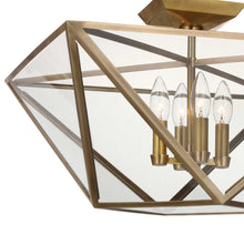 Load image into Gallery viewer, Lorino LED Semi Flush Ceiling Light in Detail.