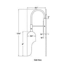 Load image into Gallery viewer, Lucien Wall Light - line drawing.