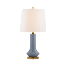Load image into Gallery viewer, Luisa Table Lamp in Polar Blue Crackle.