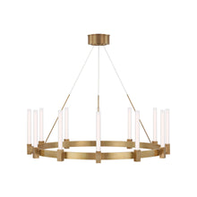 Load image into Gallery viewer, Mafra LED Chandelier in Hand-Rubbed Antique Brass (Large).