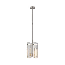Load image into Gallery viewer, Malik LED Chandelier in Polished Nickel/Crystal (Small).