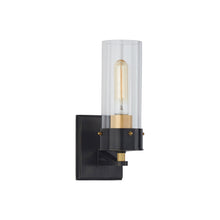 Load image into Gallery viewer, Marais Bath Wall Light in Bronze/Hand-Rubbed Antique Brass/Clear Glass (Medium).