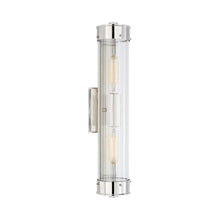 Load image into Gallery viewer, Marais Linear Bath Wall Light in Polished Nickel.