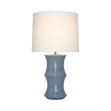 Load image into Gallery viewer, Marella LED Table Lamp in Polar Blue Crackle (Medium).