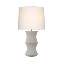 Load image into Gallery viewer, Marella LED Table Lamp in Porous White (Medium).