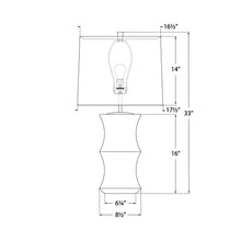 Load image into Gallery viewer, Marella LED Table Lamp - line drawing.