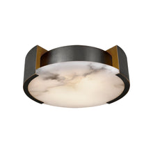 Load image into Gallery viewer, Melagne LED Flush Mount Ceiling Light in Bronze (Small).