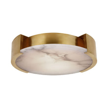 Load image into Gallery viewer, Melagne LED Flush Mount Ceiling Light in Antique-Burnished Brass (Large).