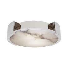 Load image into Gallery viewer, Melagne LED Flush Mount Ceiling Light in Polished Nickel (Large).