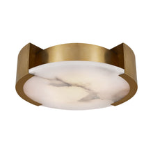 Load image into Gallery viewer, Melagne LED Flush Mount Ceiling Light in Antique-Burnished Brass (Medium).