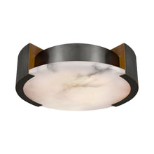 Load image into Gallery viewer, Melagne LED Flush Mount Ceiling Light in Bronze (Medium).