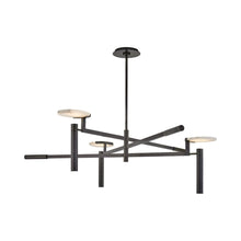 Load image into Gallery viewer, Melange Floating Disc LED Chandelier in Bronze(Large).