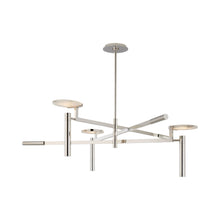 Load image into Gallery viewer, Melange Floating Disc LED Chandelier in Polished Nickel(Large).