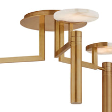 Load image into Gallery viewer, Melange Floating Disc LED Semi Flush Ceiling Light in Detail.