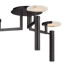 Load image into Gallery viewer, Melange Floating Disc LED Semi Flush Ceiling Light in Detail.