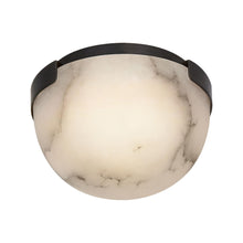 Load image into Gallery viewer, Melange LED Flush Mount Ceiling Light in Bronze.