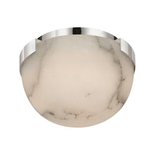 Load image into Gallery viewer, Melange LED Flush Mount Ceiling Light in Polished Nickel.