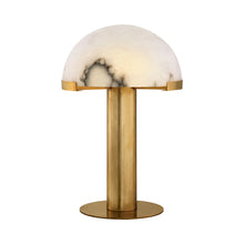 Load image into Gallery viewer, Melange LED Table Lamp in Antique-Burnished Brass.