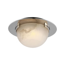 Load image into Gallery viewer, Melange Solitaire LED Flush Mount Ceiling Light in Polished Nickel.