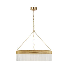 Load image into Gallery viewer, Menil LED Chandelier in Soft Brass (29-Inch).