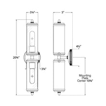 Load image into Gallery viewer, Merchant Vanity Wall Light - line drawing.