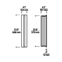 Load image into Gallery viewer, Anton Outdoor LED Wall Light - line drawing.