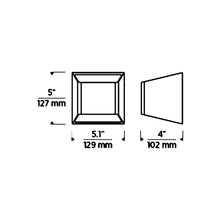 Load image into Gallery viewer, Ebb Outdoor LED Wall Light - line drawing.