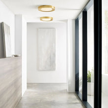 Load image into Gallery viewer, Hilo LED Flush Mount Ceiling in living room.