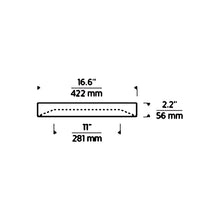 Load image into Gallery viewer, Hilo LED Flush Mount Ceiling - line drawing.