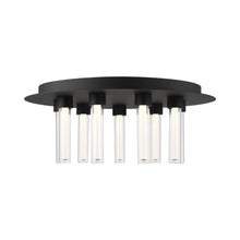 Load image into Gallery viewer, Kola LED Semi Flush Mount Ceiling Light in Nightshade Black (9-Light).