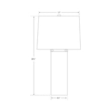 Load image into Gallery viewer, Moon Glow Table Lamp - line drawing.