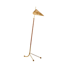 Load image into Gallery viewer, Moresby Floor Lamp in Hand-Rubbed Antique Brass.