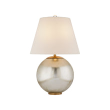 Load image into Gallery viewer, Morton Table Lamp in Burnished Silver Leaf (Small).