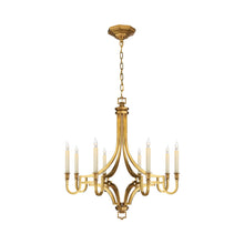 Load image into Gallery viewer, Mykonos Chandelier in Antique-Burnished Brass (Medium).