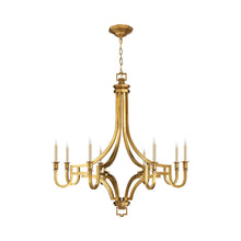 Load image into Gallery viewer, Mykonos Chandelier in Antique-Burnished Brass (Large).