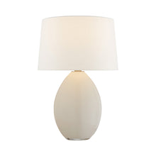 Load image into Gallery viewer, Myla Table Lamp in White Glass (Medium).