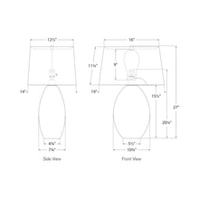 Load image into Gallery viewer, Myla Table Lamp - line drawing.