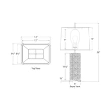 Load image into Gallery viewer, Niki Table Lamp- line drawing.