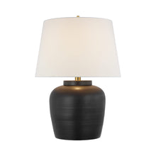 Load image into Gallery viewer, Nora LED Table Lamp in Matte Black.
