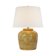 Load image into Gallery viewer, Nora LED Table Lamp in Yellow Oxide.