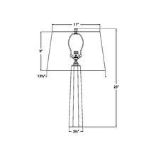 Load image into Gallery viewer, Octagonal Spire Table - line drawing.