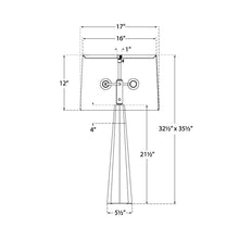 Load image into Gallery viewer, Olsen Table Lamp - line drawing.