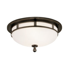 Load image into Gallery viewer, Openwork Flush Mount Ceiling Light in Bronze (Small).