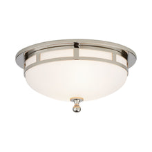 Load image into Gallery viewer, Openwork Flush Mount Ceiling Light in Polished Nickel (Small).