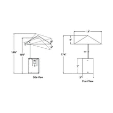 Load image into Gallery viewer, Orsay LED Table Lamp - line drawing.