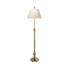 Load image into Gallery viewer, Overseas Adjustable Club Floor Lamp in Silk Pleat.