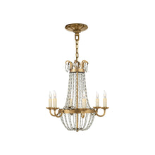 Load image into Gallery viewer, Paris Flea Market Chandelier in Gilded Iron (Petite).