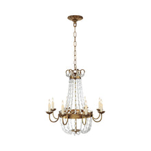 Load image into Gallery viewer, Paris Flea Market Chandelier in Antique-Burnished Brass (Medium).