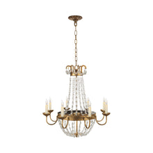 Load image into Gallery viewer, Paris Flea Market Chandelier in Gilded Iron (Medium).